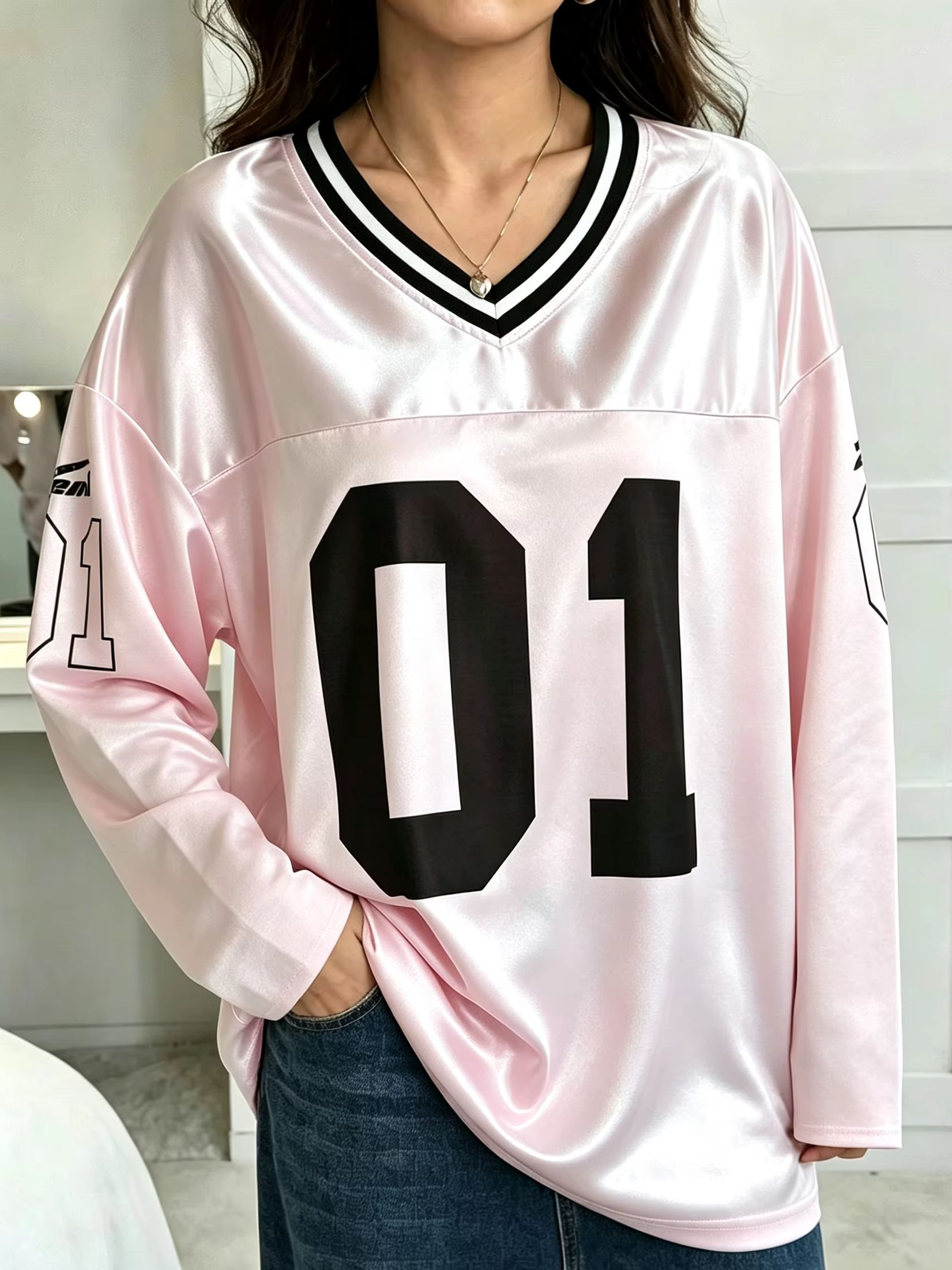 Street Fashion Women - Heren Dames Vintage Lange Mouw Oversized