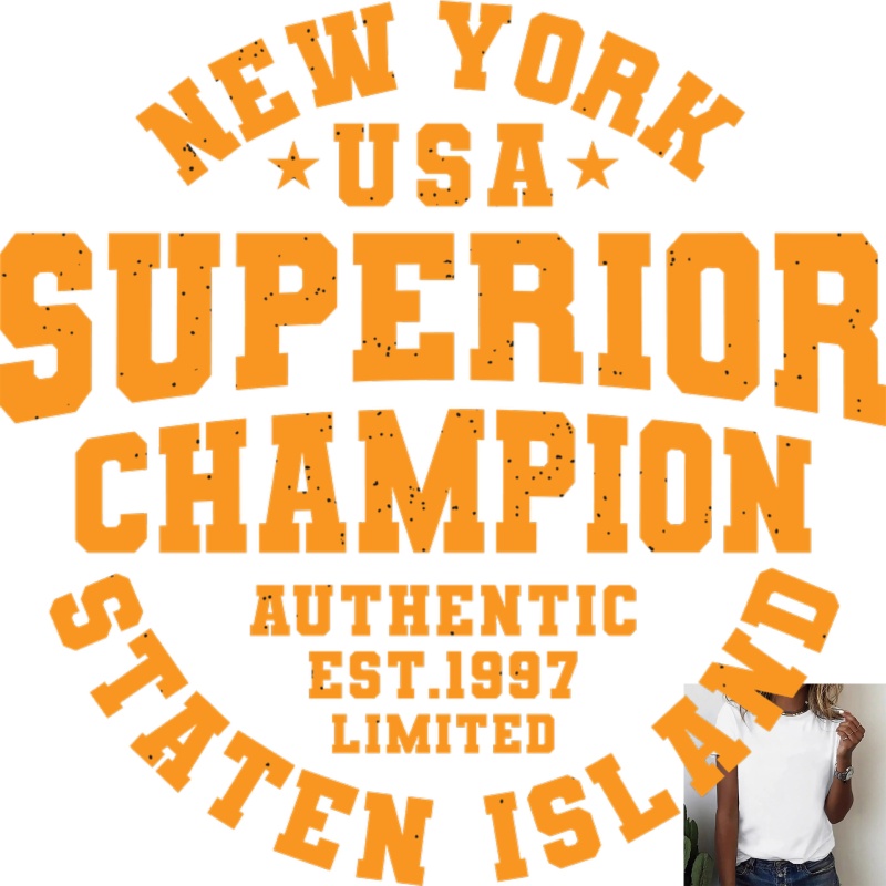 Street Style New York Fashion - Amerikaanse retro NEW YORK letter-warmtetransfersticker, trendy