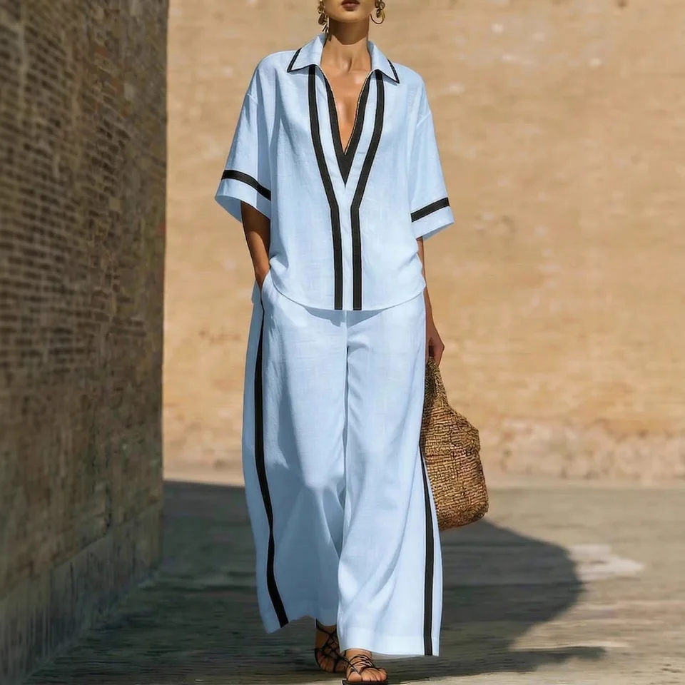 Italy Fashion Street - 2026 Nieuwe Damesmode Losse Casual Kleurblok