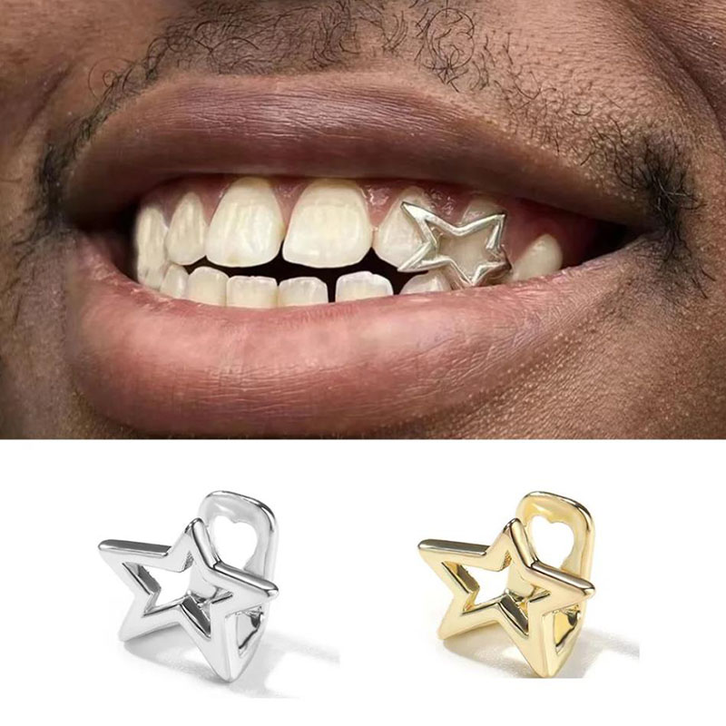 Street Fashion Jewelry - Halloween Onregelmatige Holle Pentagram Ster Tanden
