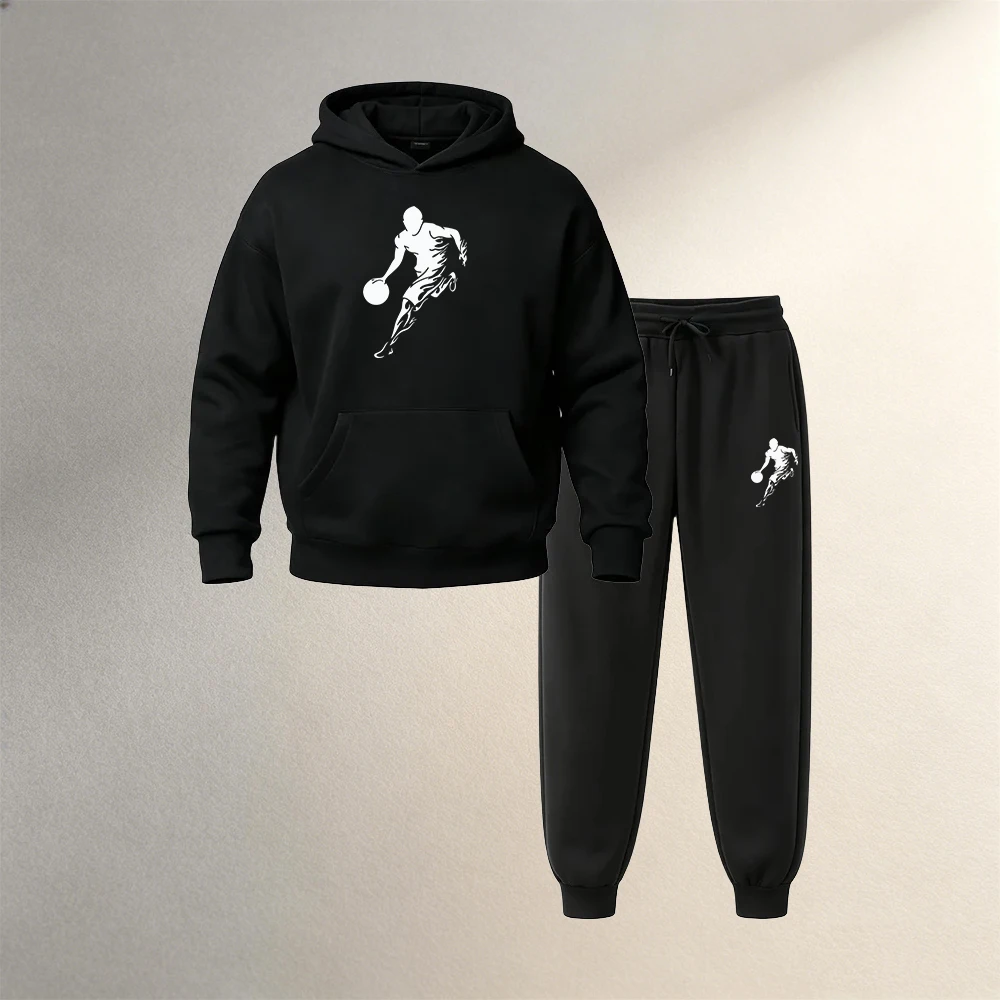 Street Fashion Clothing - Herenkleding Pullover Hoodies Sets 2-delig Herfst