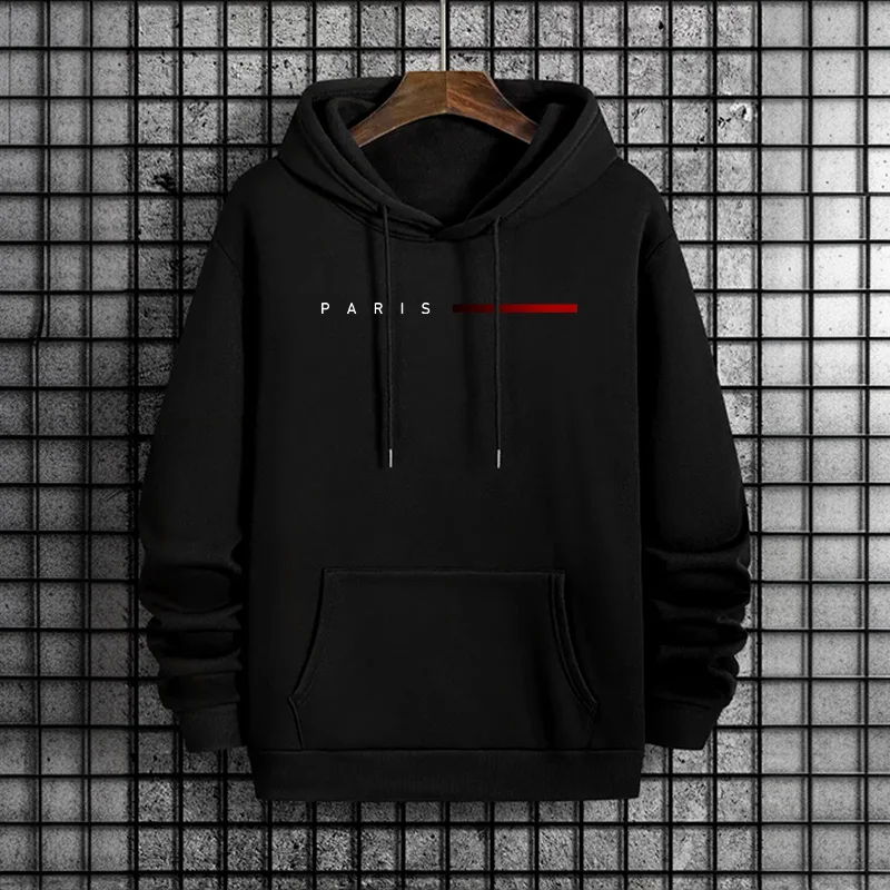 Street Fashion Paris 2025 - Trendy herensweater met capuchon 2025, stedelijke