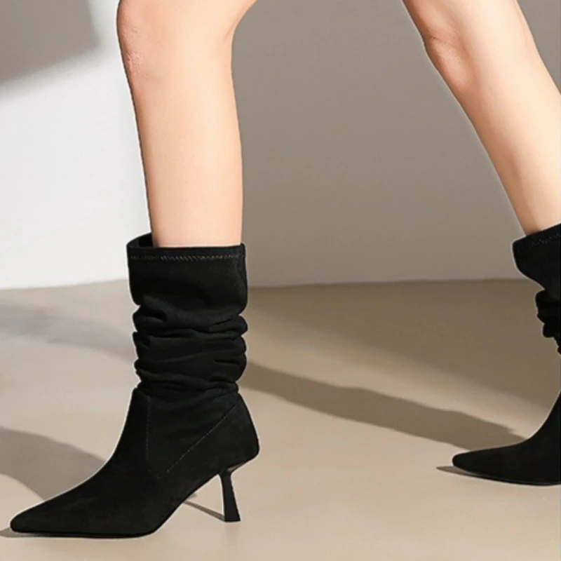 Street Fashion Walking - Modieuze, nieuwe, sexy partylaarzen met spitse