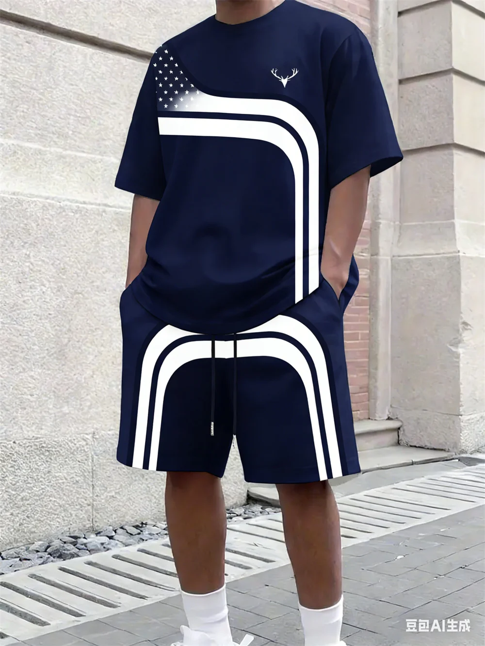 Street Fashion Clothing - Mode Zomer Heren Streepprint Comfortabel Ademend