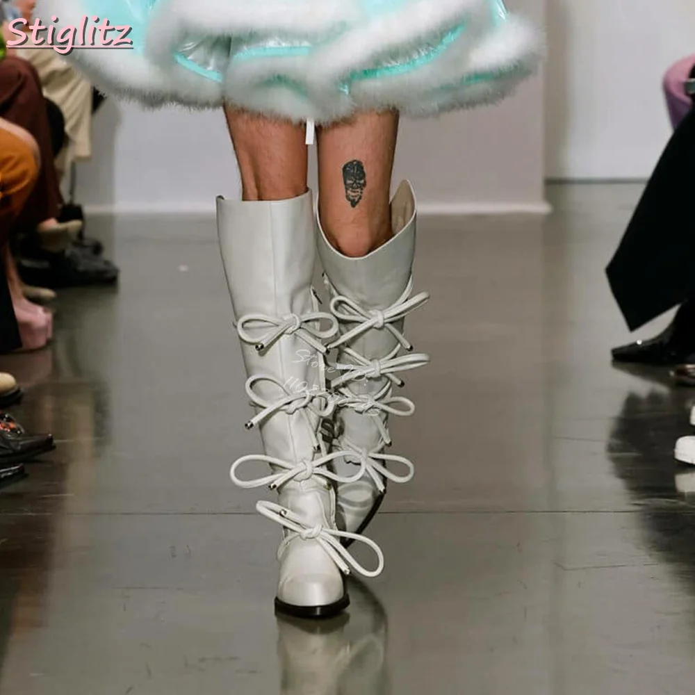 Kniehoge laarzen met veters, s - Street Fashion Vintage recensie en prijs