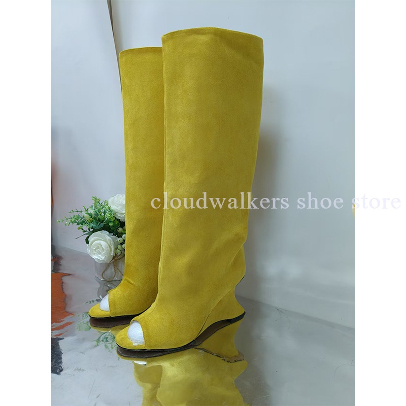 Nieuwe Peep Toe Suède Strange  - Street Fashion Walking recensie en prijs