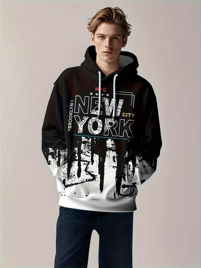 Nieuwe NEW YORK Letter Zwart-w - Street Style New York Fashion recensie en prijs