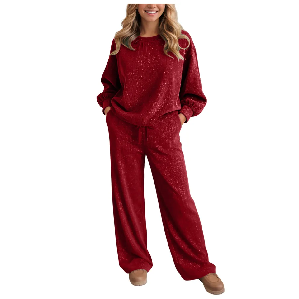 Glanzende 2-delige set voor da - Italy Fashion Street recensie en prijs