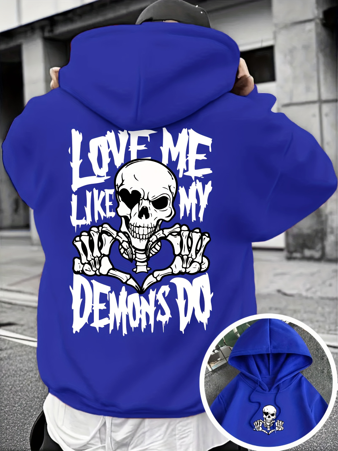Trendy herenhoodie met schedel - Street Fashion Com recensie en prijs