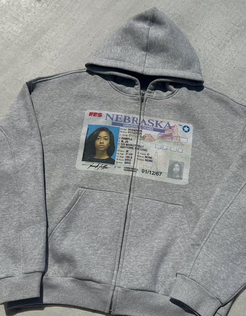 Y2K retro grijze zip-hoodies,  - Street Style New York Fashion recensie en prijs
