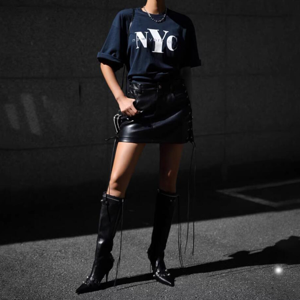 Amerikaanse Retro Stijl New Yo - Street Style New York Fashion recensie en prijs