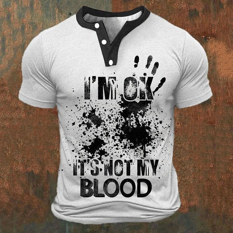 Grappige 3D-letterprint heren  - Street Fashion Clothing recensie en prijs