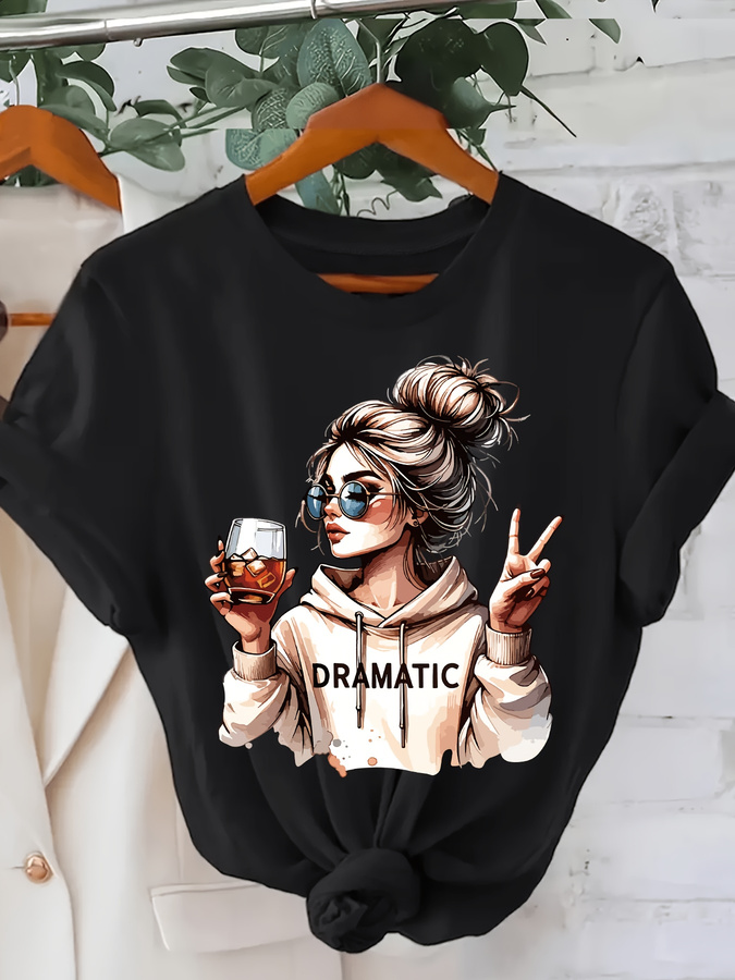 DRAMATIC 1pc Damesmode T-shirt - Italy Fashion Street recensie en prijs